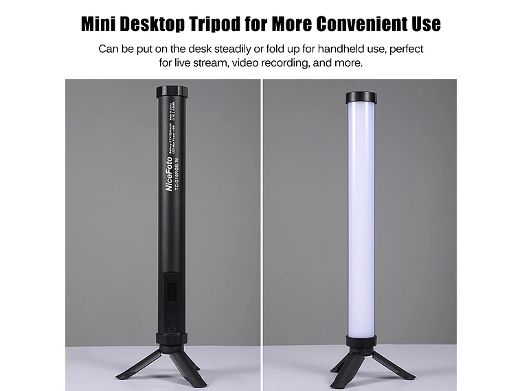 Nicefoto TC-210RGB 1.10W 2500-9900K 9