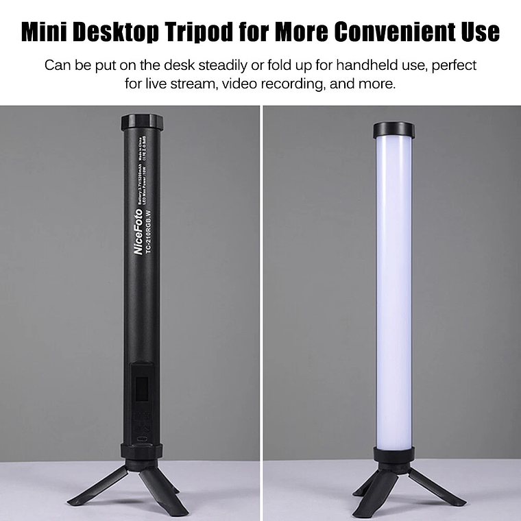 Nicefoto TC-210RGB 1.10W 2500-9900K 9