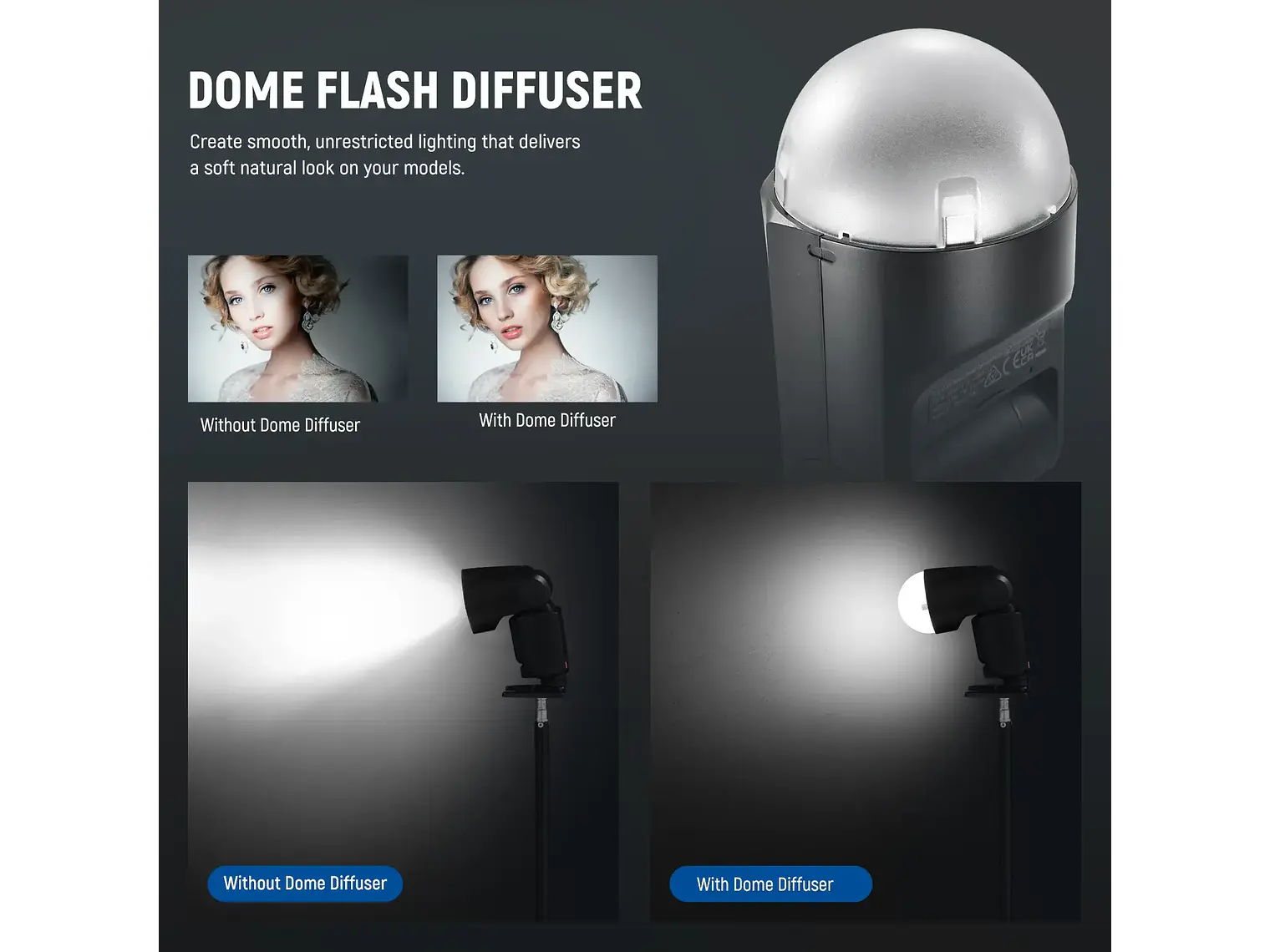 Neewer Difusor Magnetico M12 para Flash Speedlite 2