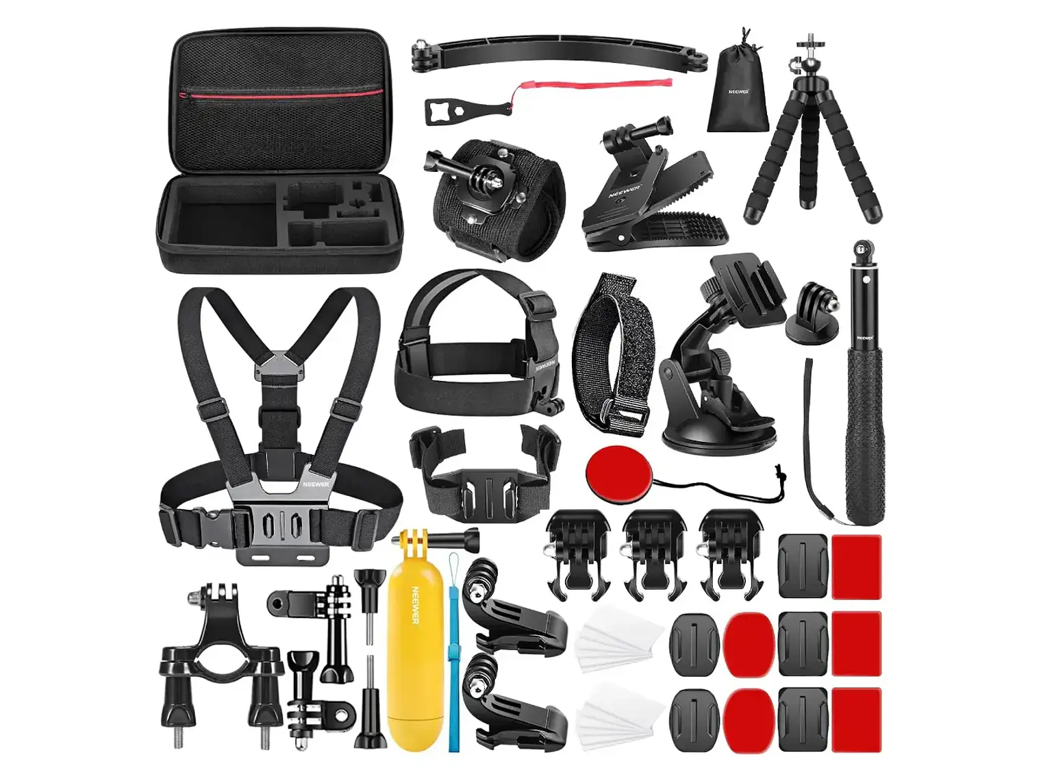 Neewer Kit de Accesorios 50 en 1 para Camaras de Acción 1