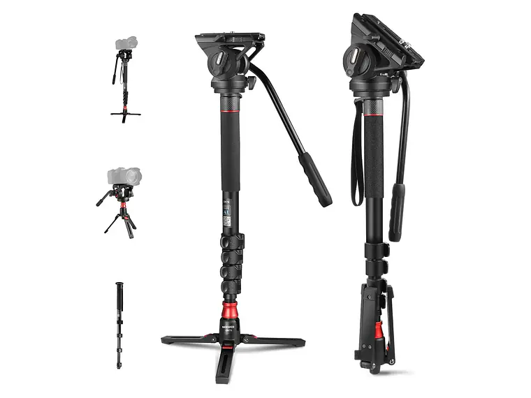 Neewer Manopie GM76 Profesional 179cm con Cabezal Fluido 1