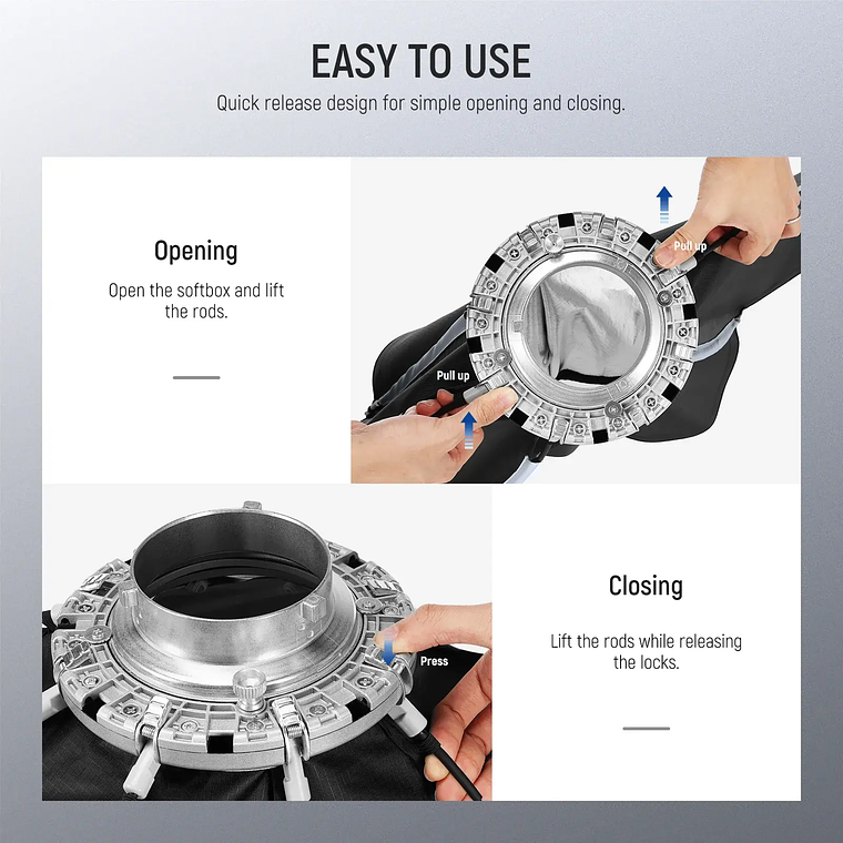 Neewer Softbox Octagonal de 45 cm con Montura Bowens 2