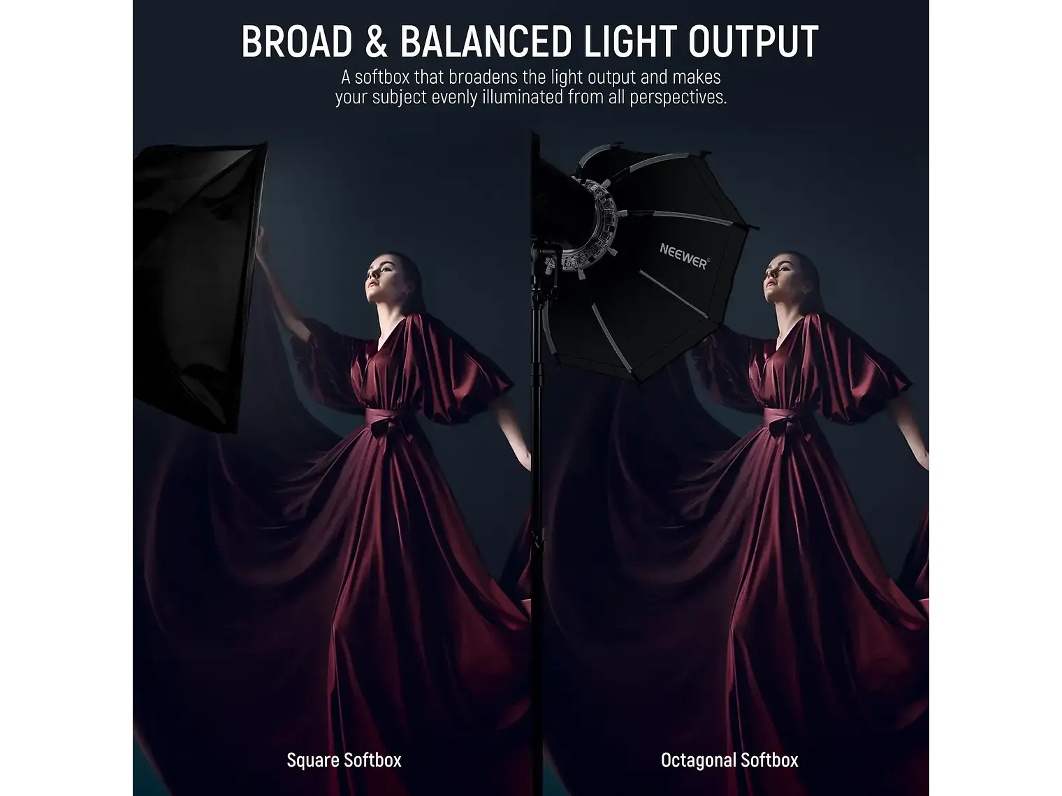 Neewer Softbox Octagonal de 45 cm con Montura Bowens 6