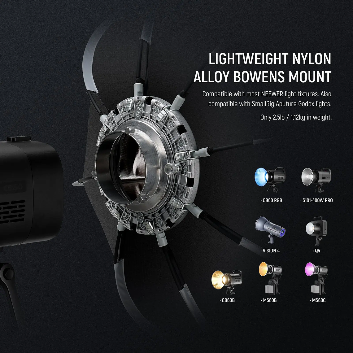 Neewer Softbox Octagonal de 45 cm con Montura Bowens 7