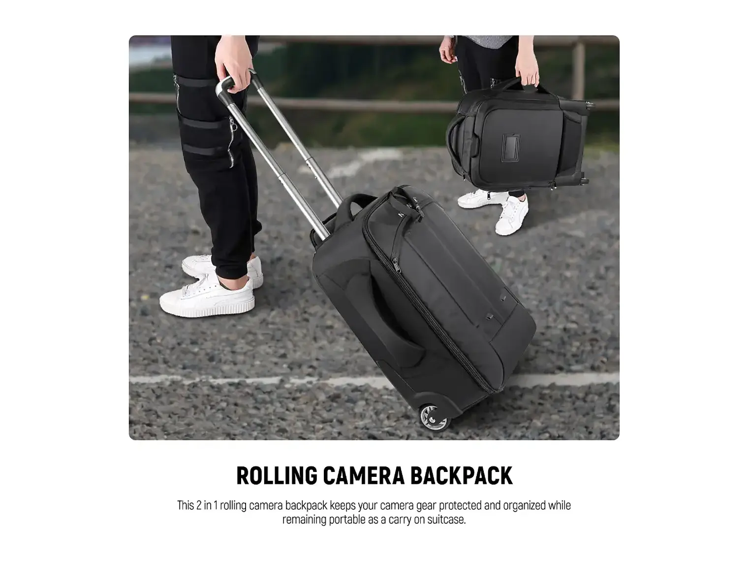 Neewer Mochila Trolley Convertible 2 en 1 3