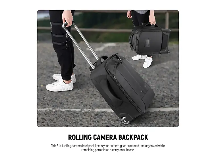 Neewer Mochila Trolley Convertible 2 en 1 3