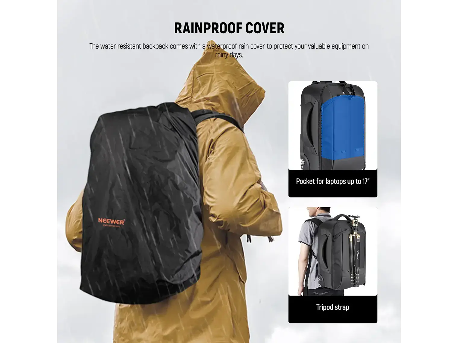 Neewer Mochila Trolley Convertible 2 en 1 4