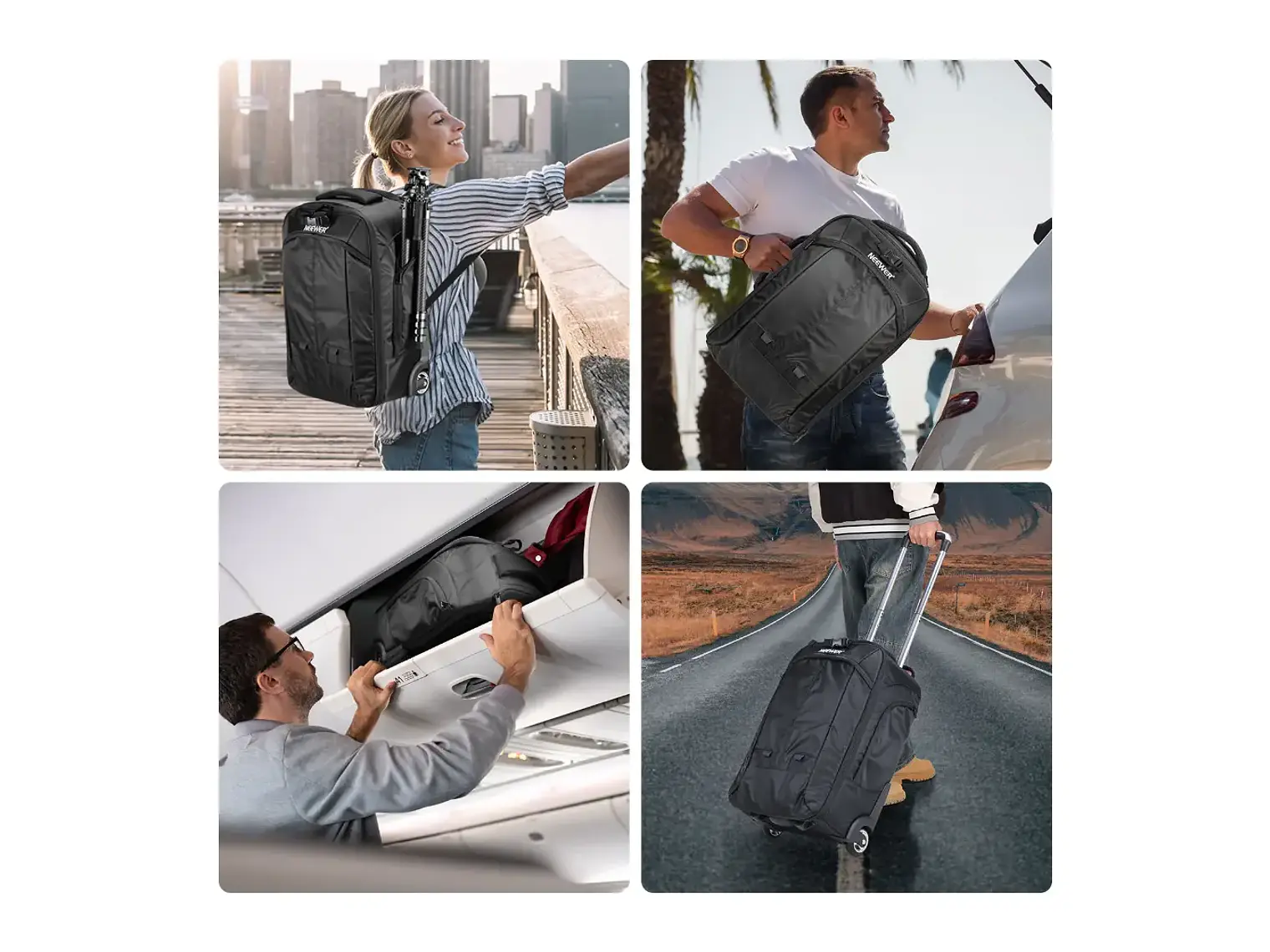 Neewer Mochila Trolley Convertible 2 en 1 6