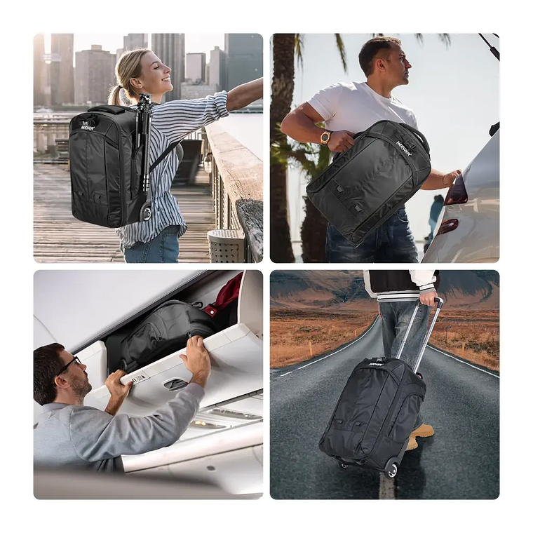 Neewer Mochila Trolley Convertible 2 en 1 6