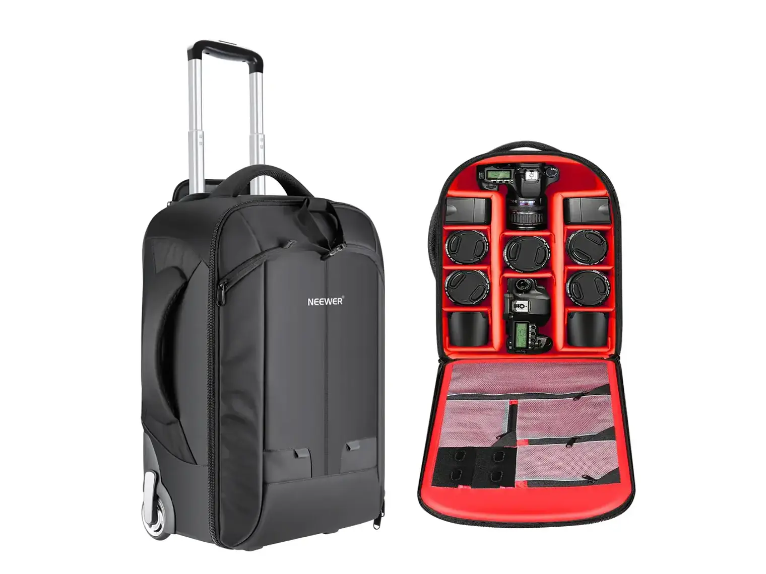 Neewer Mochila Trolley Convertible 2 en 1 1