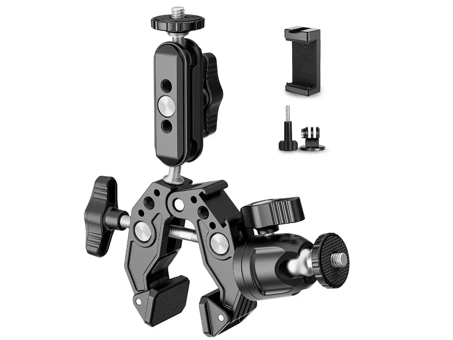 Neewer Brazo Magico doble con Super Clamp y Cabezal Bola 1