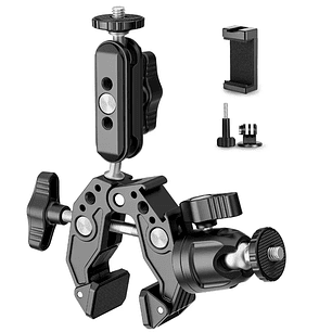 Neewer Brazo Magico doble con Super Clamp y Cabezal Bola