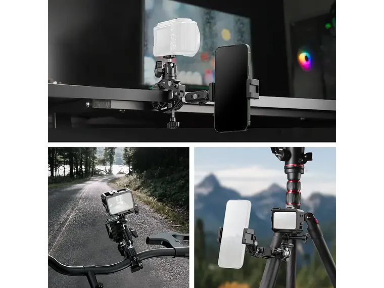 Neewer Brazo Magico doble con Super Clamp y Cabezal Bola 5