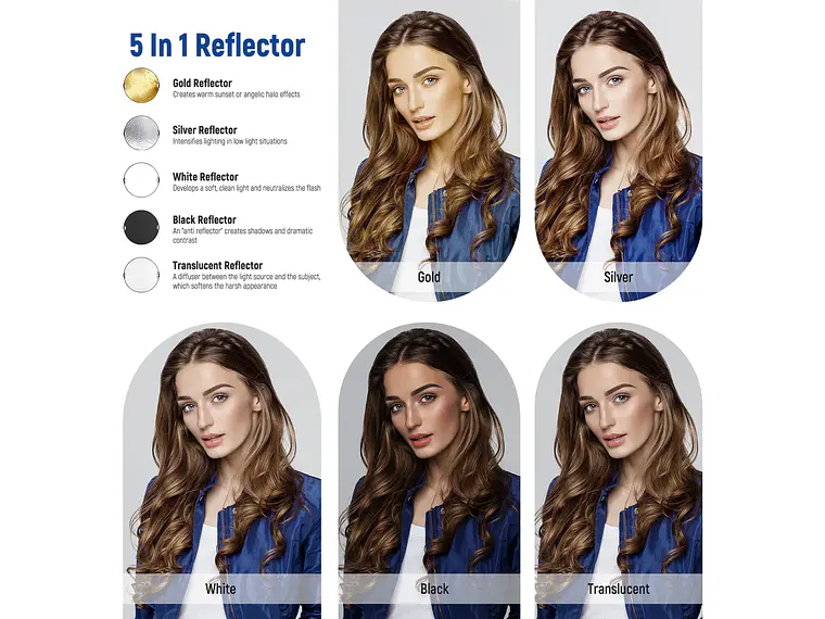 Neewer Reflector RF-110II 110cm con Abrazadera y Empunadura 2