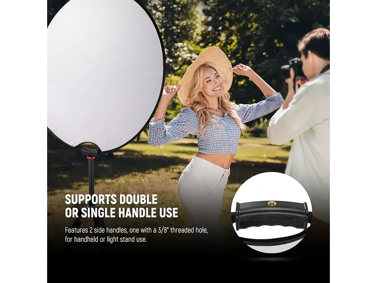 Neewer Reflector RF-110II 110cm con Abrazadera y Empunadura 3
