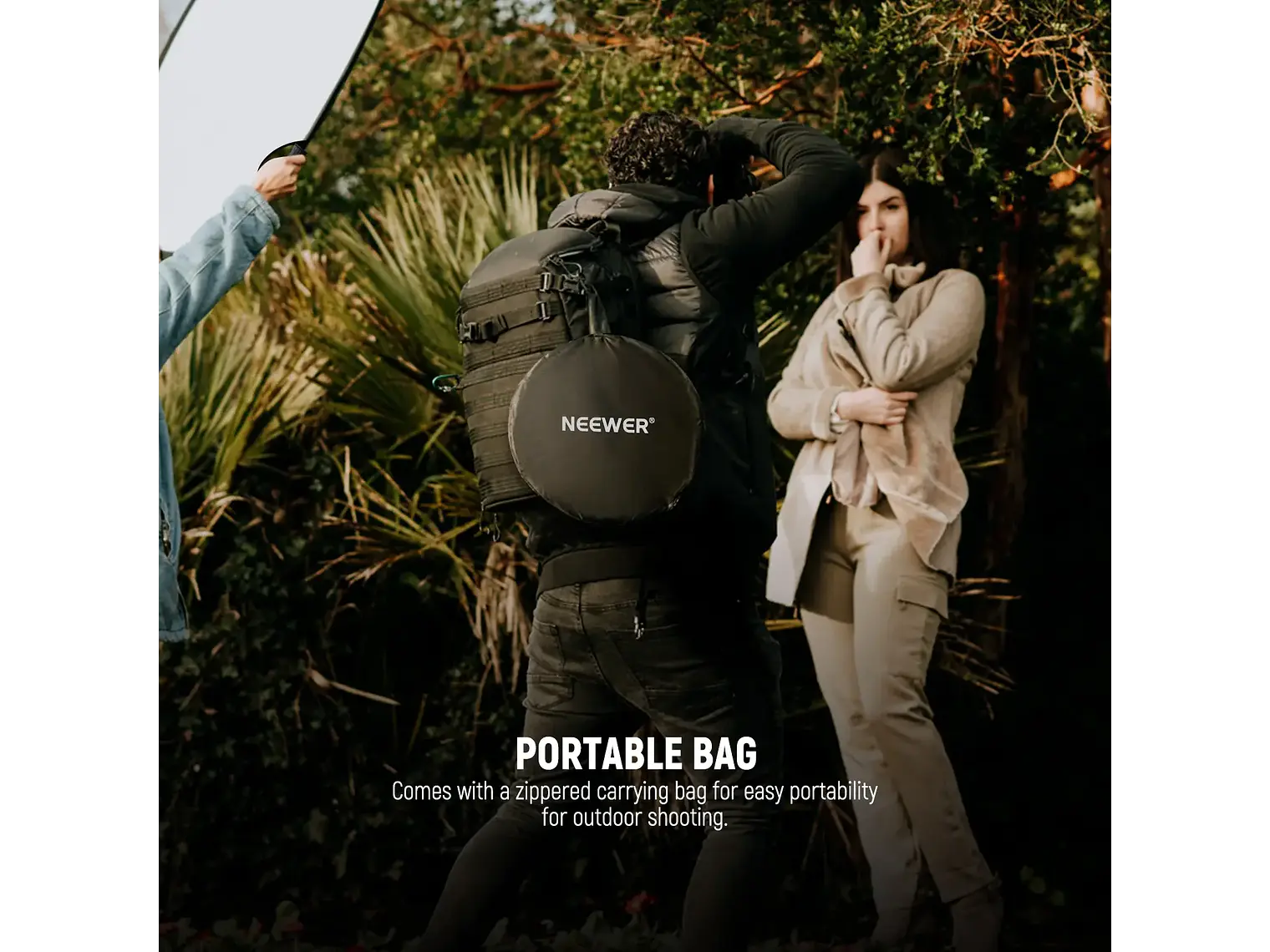 Neewer Reflector RF-110II 110cm con Abrazadera y Empunadura 8