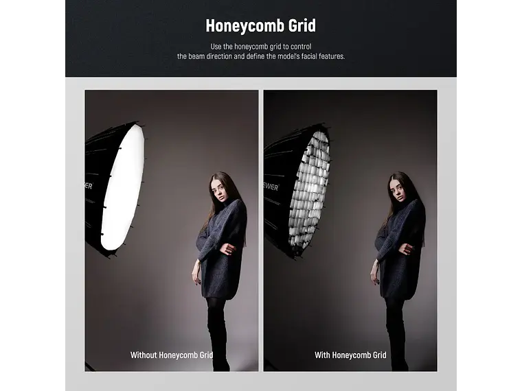 Neewer Softbox Parabolico de 85cm con Grip y Montura Bowens 3