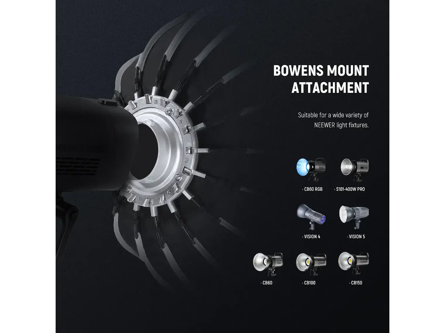 Neewer Softbox Parabolico de 85cm con Grip y Montura Bowens 6