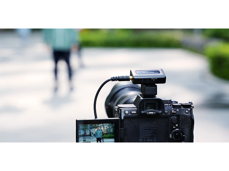 Saramonic Micrófono lavalier inalámbrico, 2 TX, 1 RX, case de carga. 8