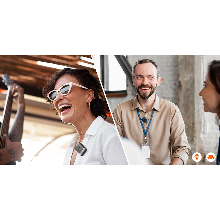 Saramonic Micrófono lavalier inalámbrico, 2 TX, 1 RX, case de carga. 11