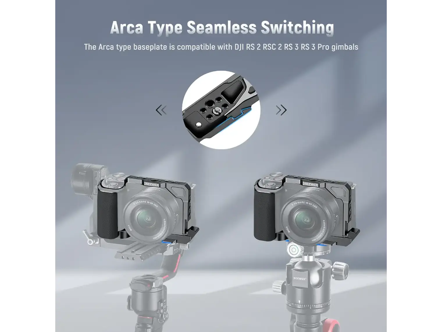 Jaula Neewer CA003S para Sony ZV-E10 con Empunadura 3