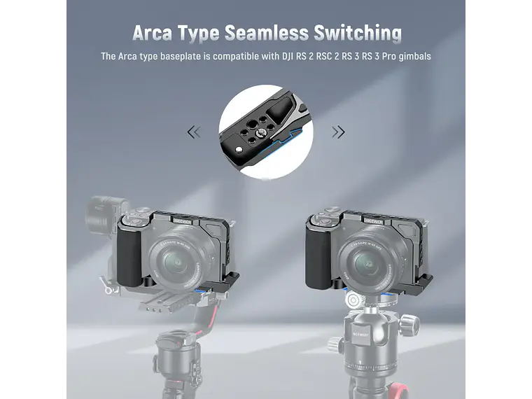 Jaula Neewer CA003S para Sony ZV-E10 con Empunadura 3