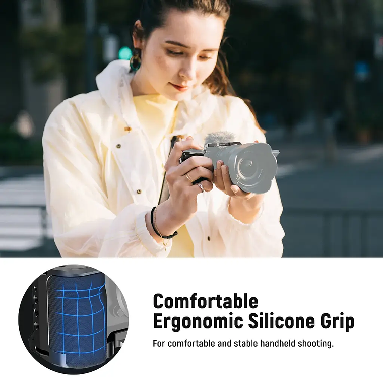 Jaula Neewer CA003S para Sony ZV-E10 con Empunadura 4