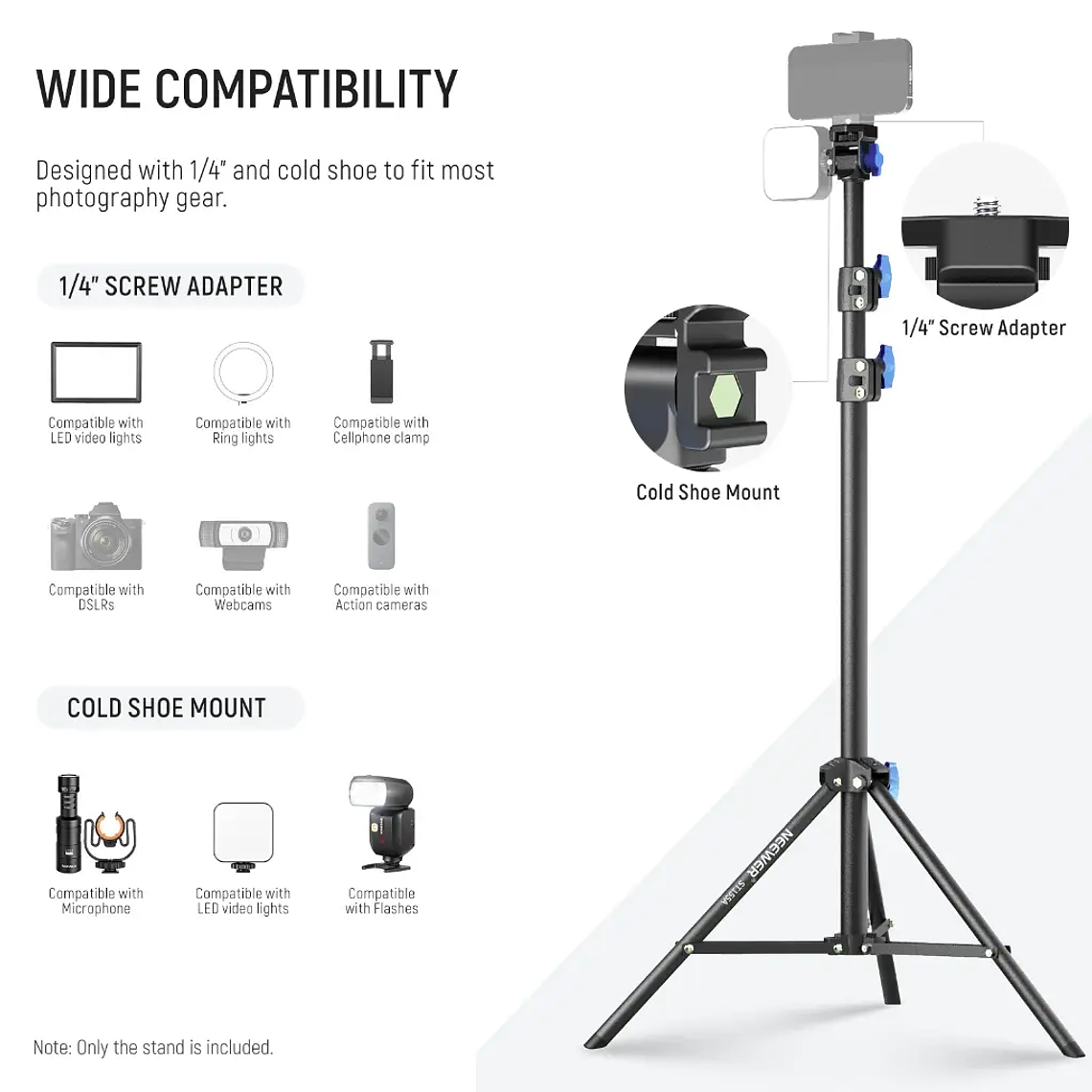 Tripode de Iluminacion NEEWER de 72 a 155 cm 2