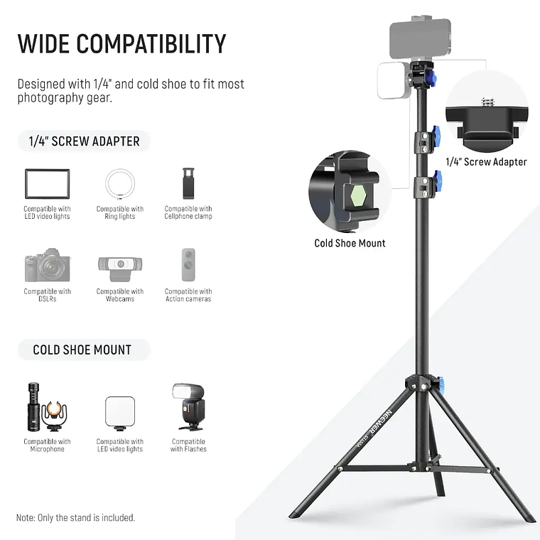 Tripode de Iluminacion NEEWER de 72 a 155 cm 2