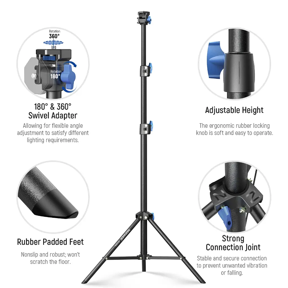 Tripode de Iluminacion NEEWER de 72 a 155 cm 3