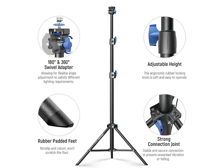 Tripode de Iluminacion NEEWER de 72 a 155 cm 3
