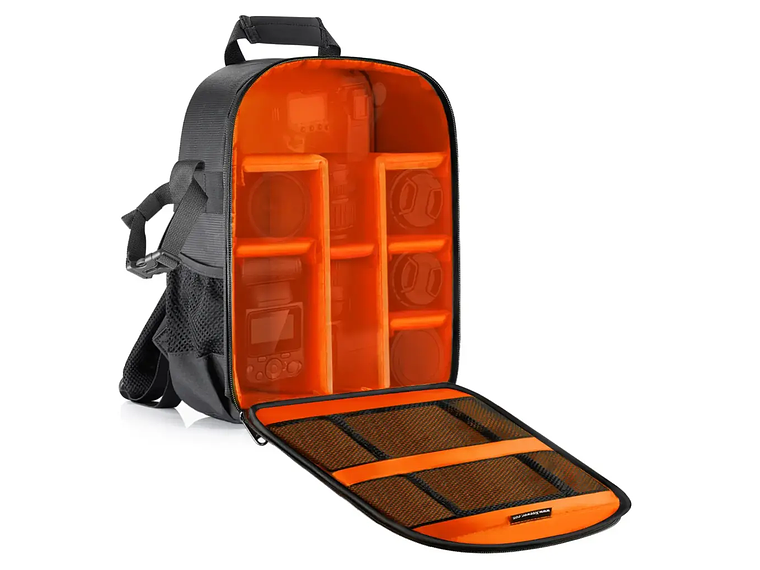 Mochila para camara NEEWER con interior naranja 1