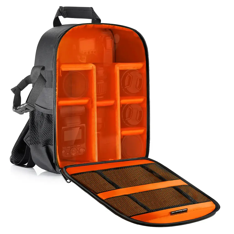 Mochila para camara NEEWER con interior naranja 1