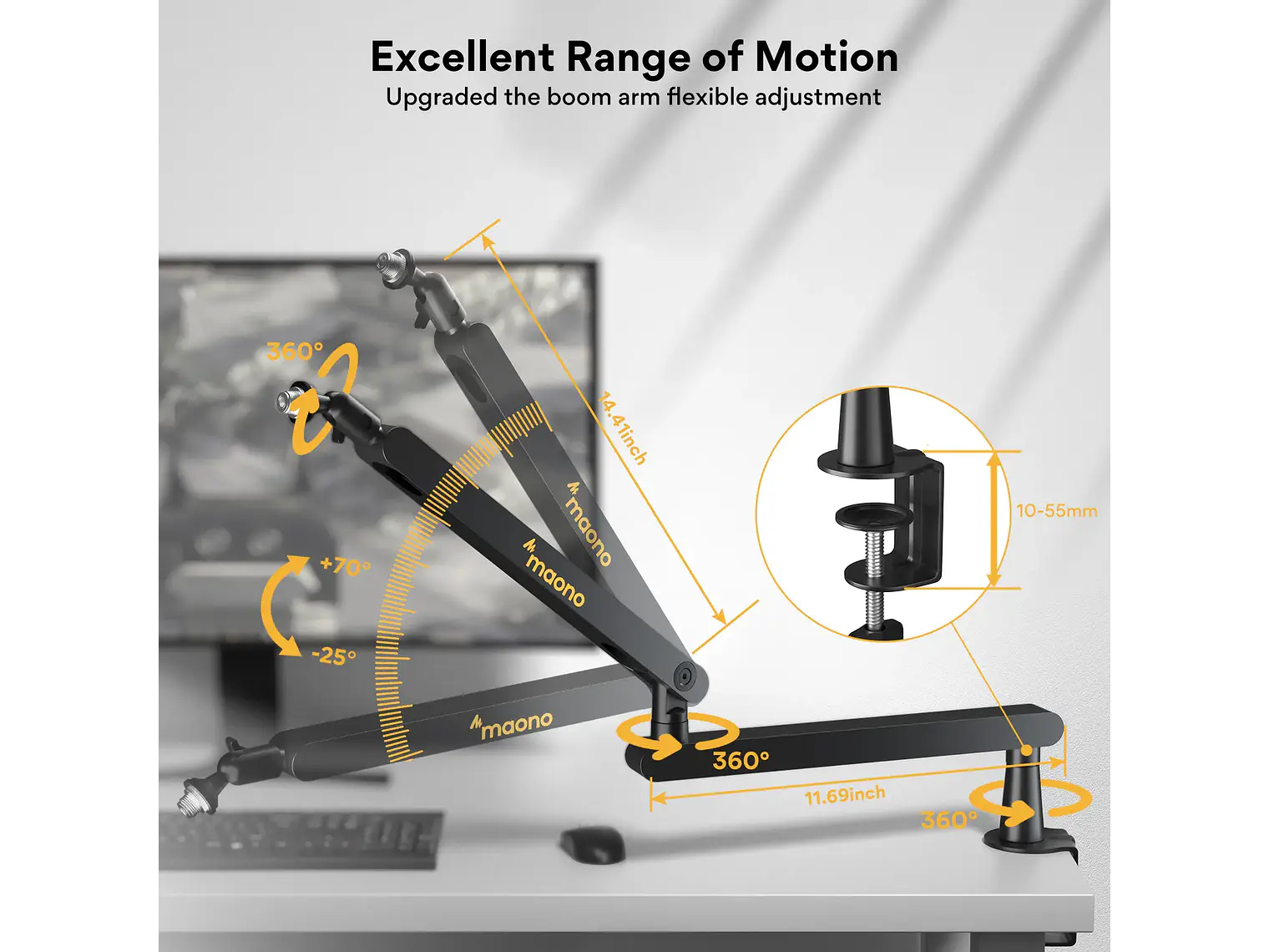 Maono Brazo Articulado para microfono BA92 8