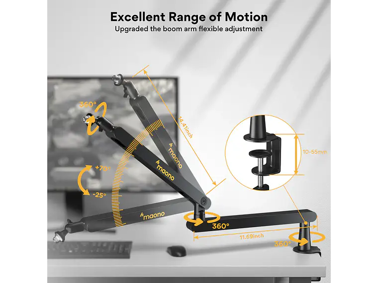 Maono Brazo Articulado para microfono BA92 8