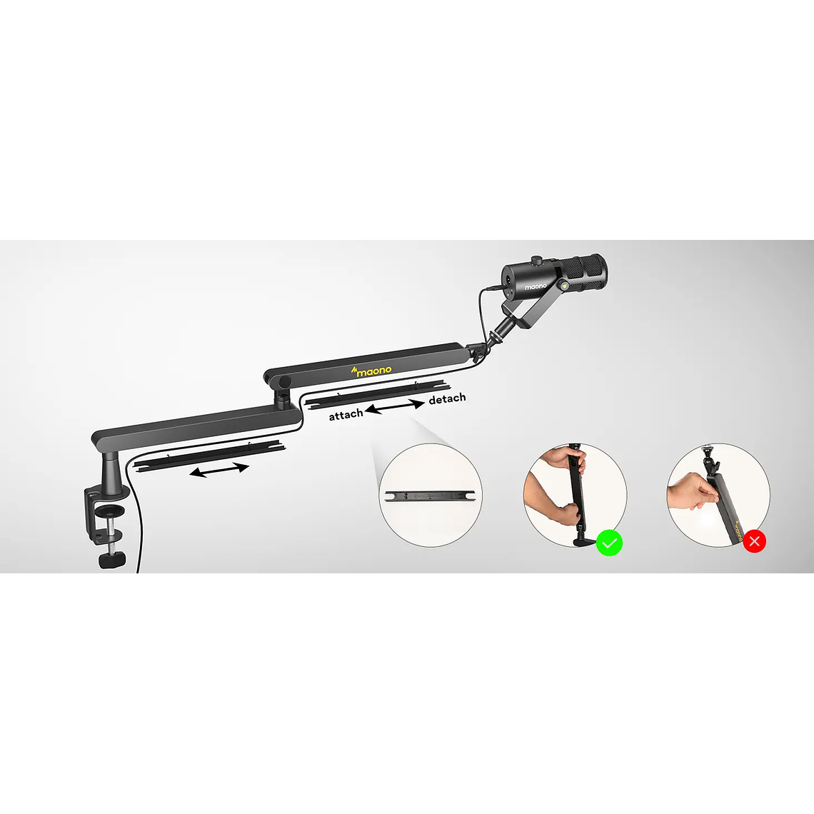 Maono Brazo Articulado para microfono BA92 10