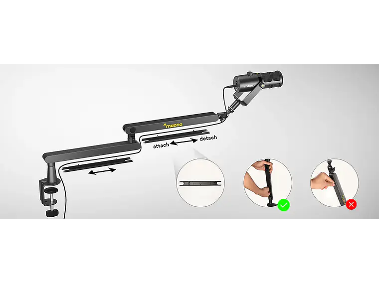 Maono Brazo Articulado para microfono BA92 10