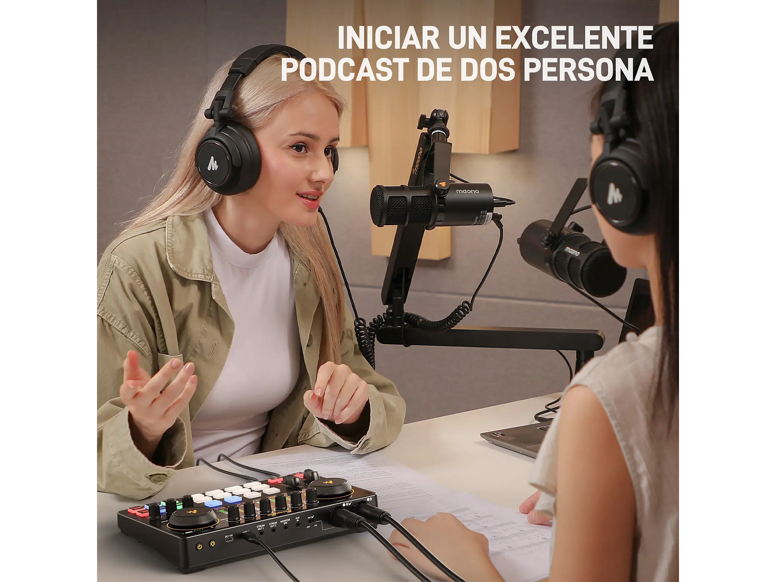 Maono Interface de Audio USB AME2 II - 2 Canales XLR 3