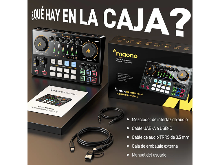 Maono Interface de Audio USB AME2 II - 2 Canales XLR 5
