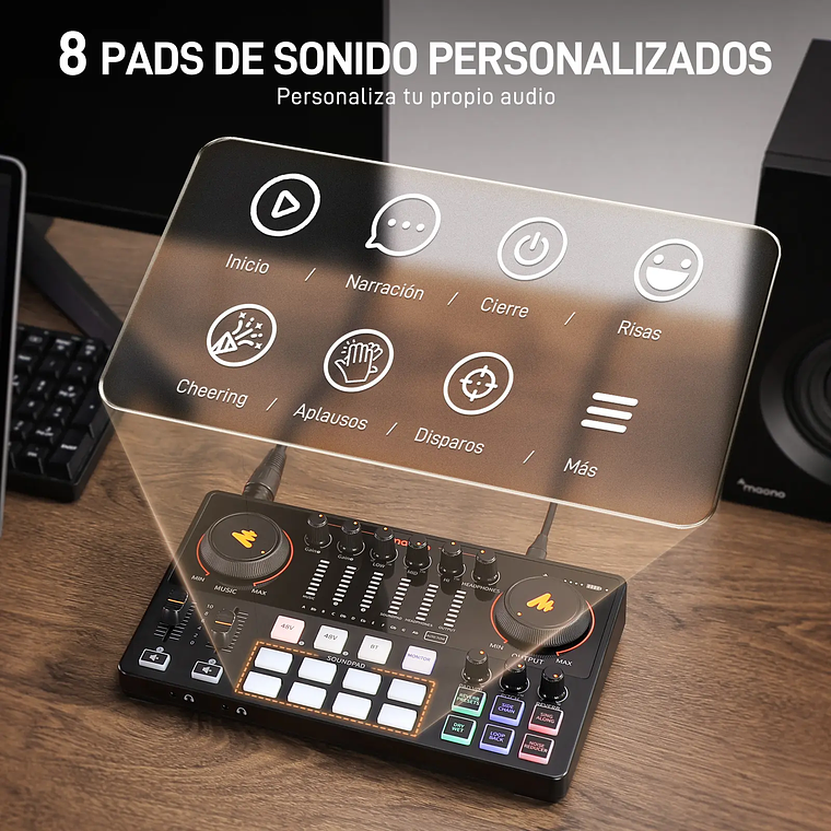 Maono Interface de Audio USB AME2 II - 2 Canales XLR 6