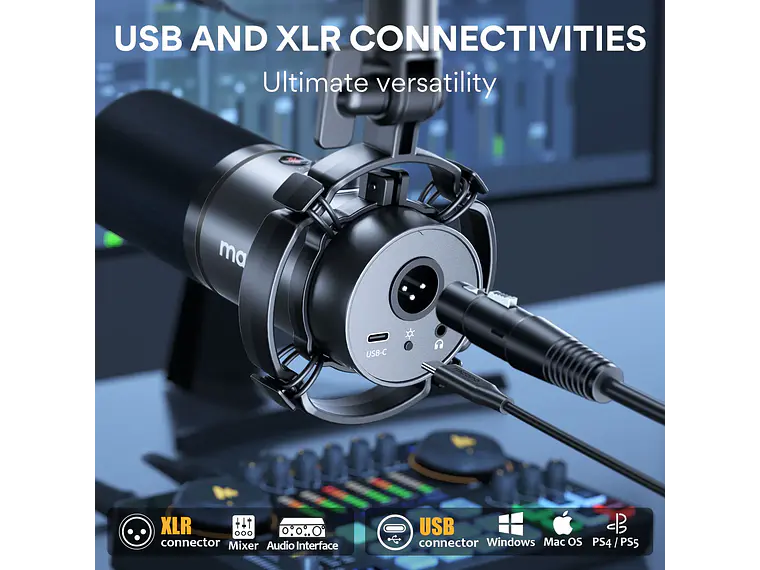 Maono Microfono Dinamico PD200X XLR USB 5