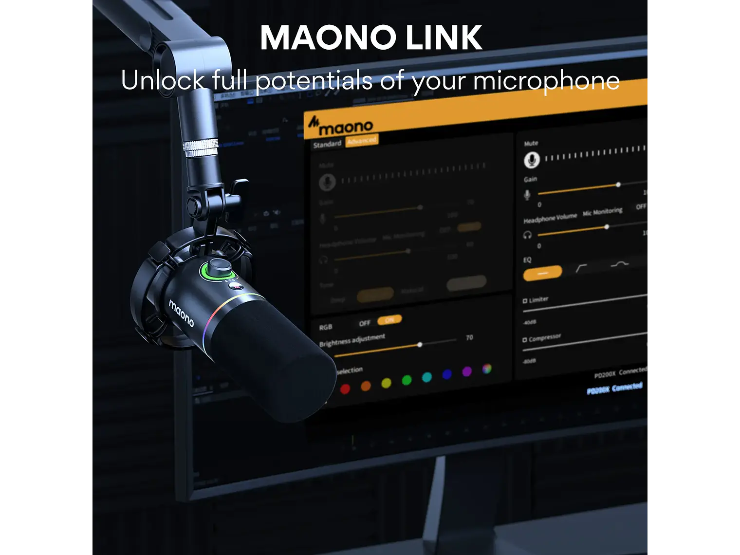 Maono Microfono Dinamico PD200X XLR USB 7