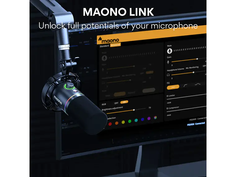 Maono Microfono Dinamico PD200X XLR USB 7