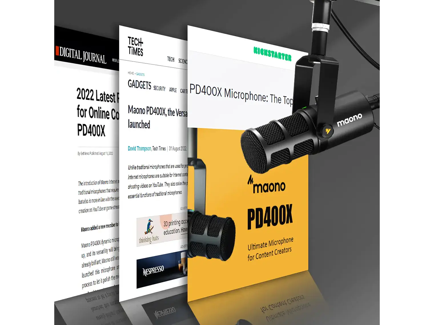 Maono Microfono Dinamico Profesional PD400X XLR USB para PODCASTERS 6
