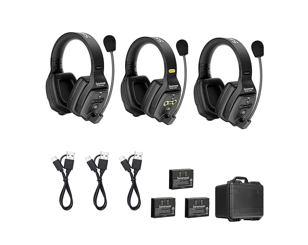 Saramonic WiTalk-WT3D Sistema de intercomunicación inalámbrico para 3 personas