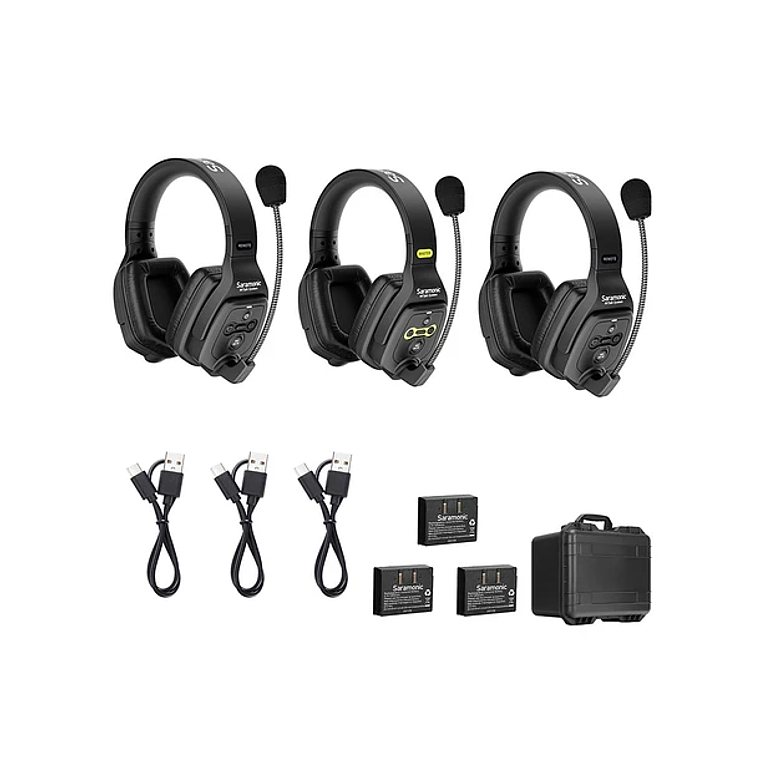 Saramonic WiTalk-WT3D Sistema de intercomunicación inalámbrico para 3 personas 1