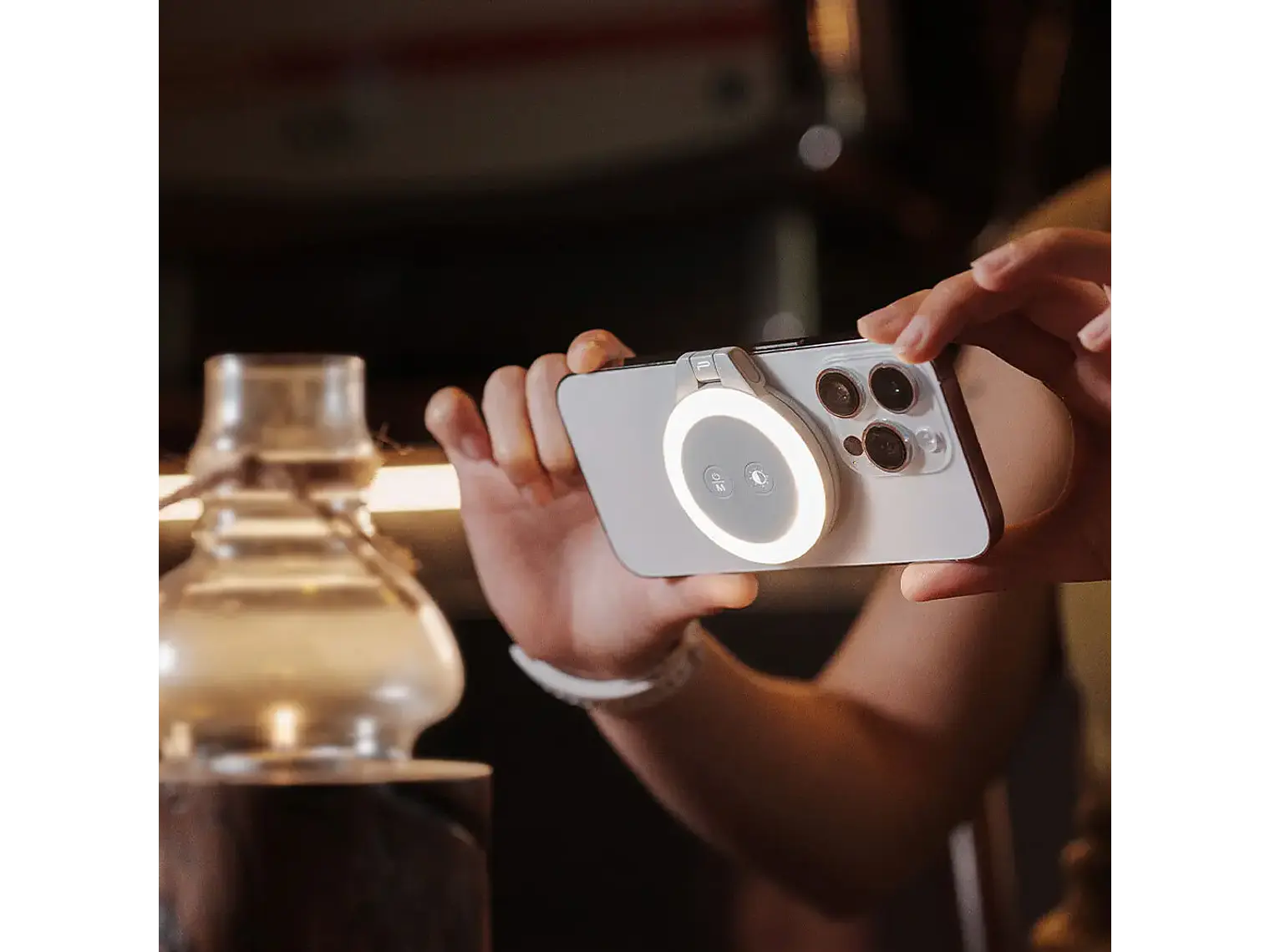 PGYTECH Luz LED MagGlow para Smartphone 4