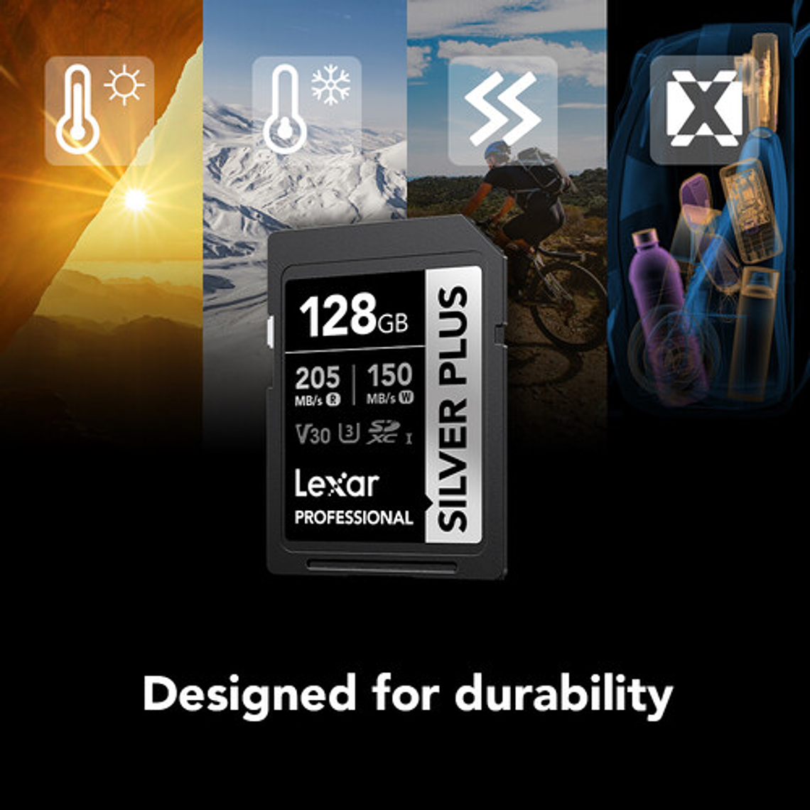 Lexar 128GB Professional SILVER PLUS 2