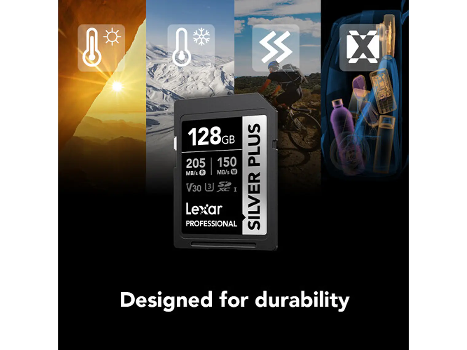 Lexar 128GB Professional SILVER PLUS 2