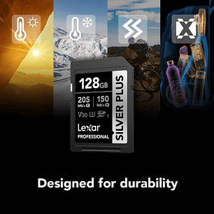 Lexar 128GB Professional SILVER PLUS